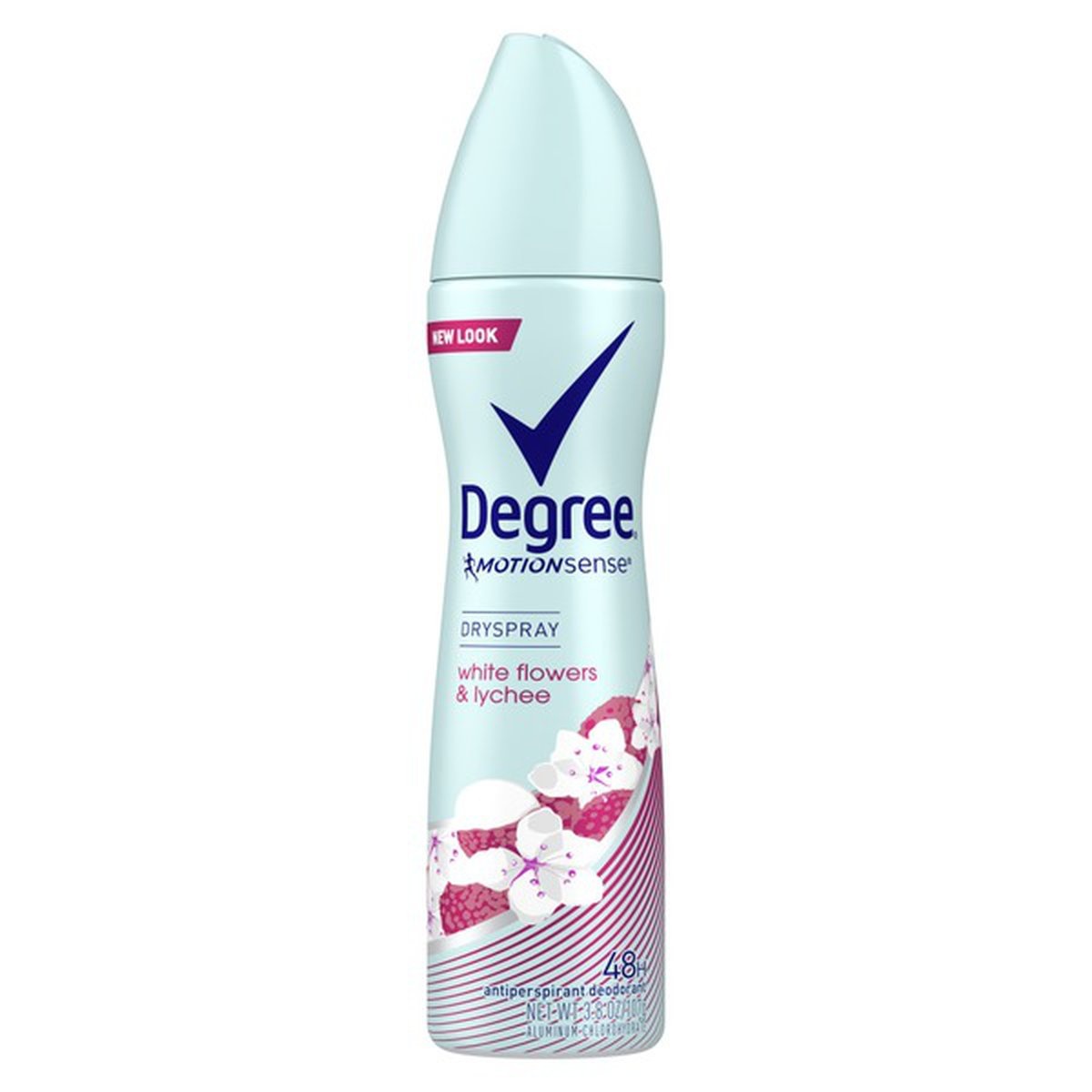 slide 1 of 1, Degree Antiperspirant Deodorant Dry Spray White Flowers & Lychee, 3.8 oz