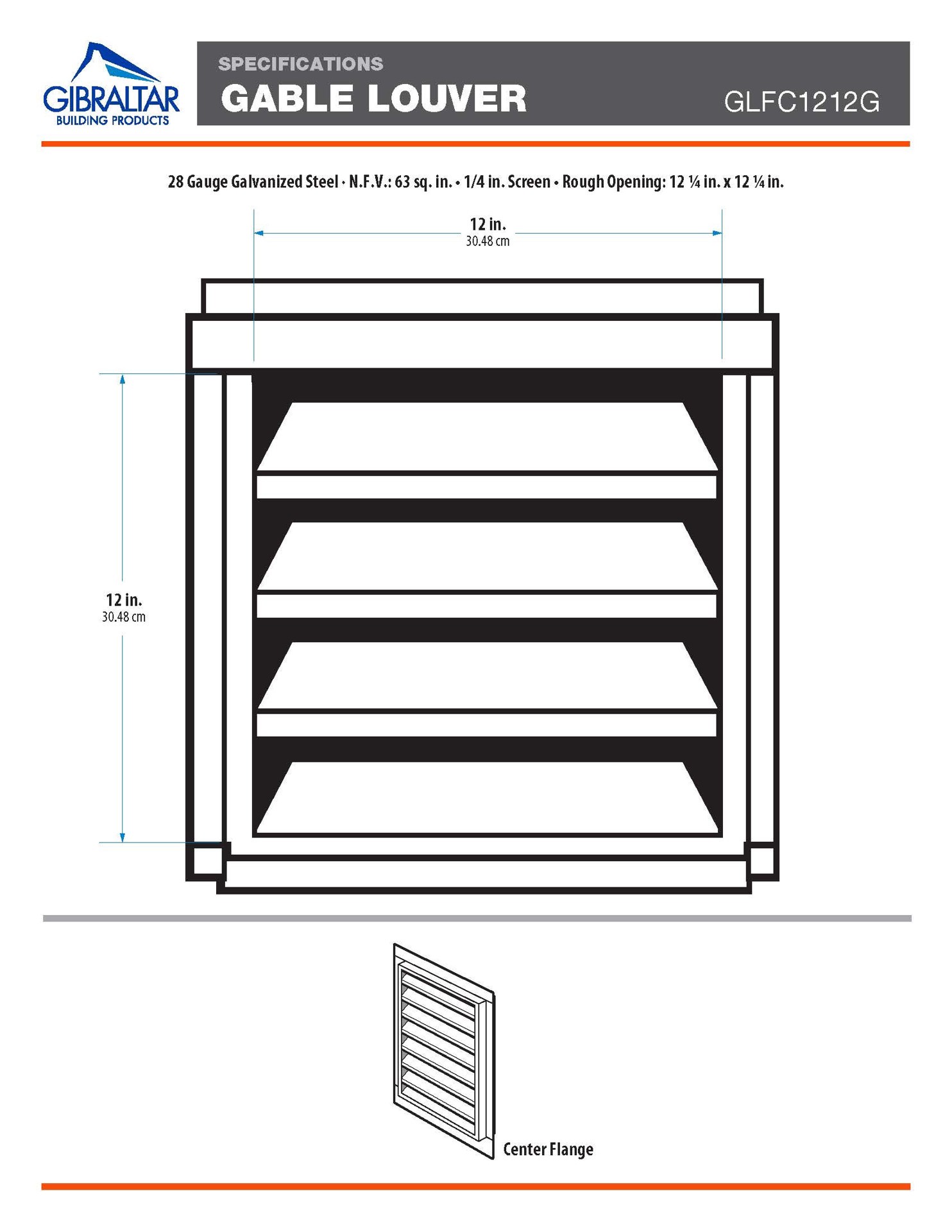 slide 4 of 4, CMI 12.25-in x 12.25-in White Square Steel Gable Louver Vent, 1 ct