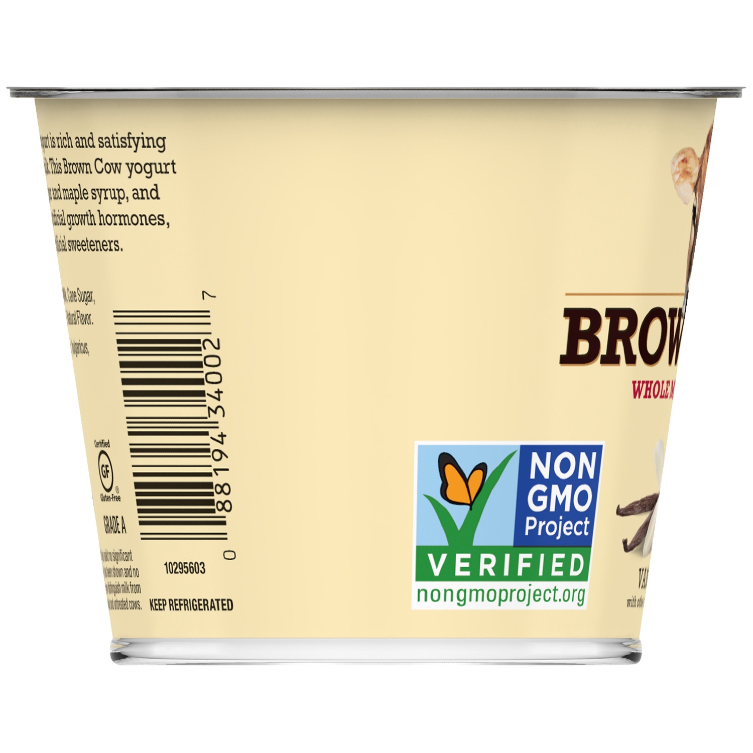 slide 2 of 2, Brown Cow Whole Milk Vanilla Yogurt, 5.3 fl oz