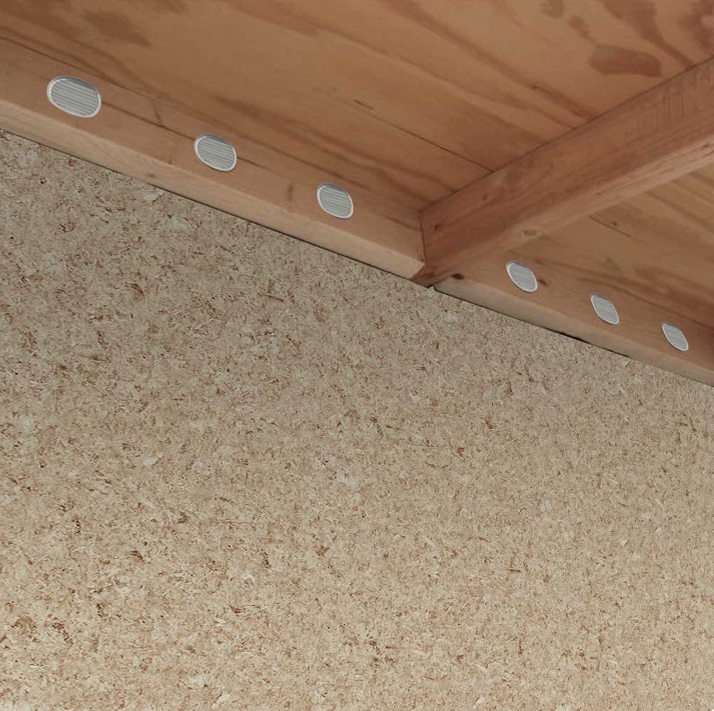 slide 2 of 6, Gibraltar Building Products 3.4-in x 3.4-in Silver Aluminum Soffit Vent, 1 ct