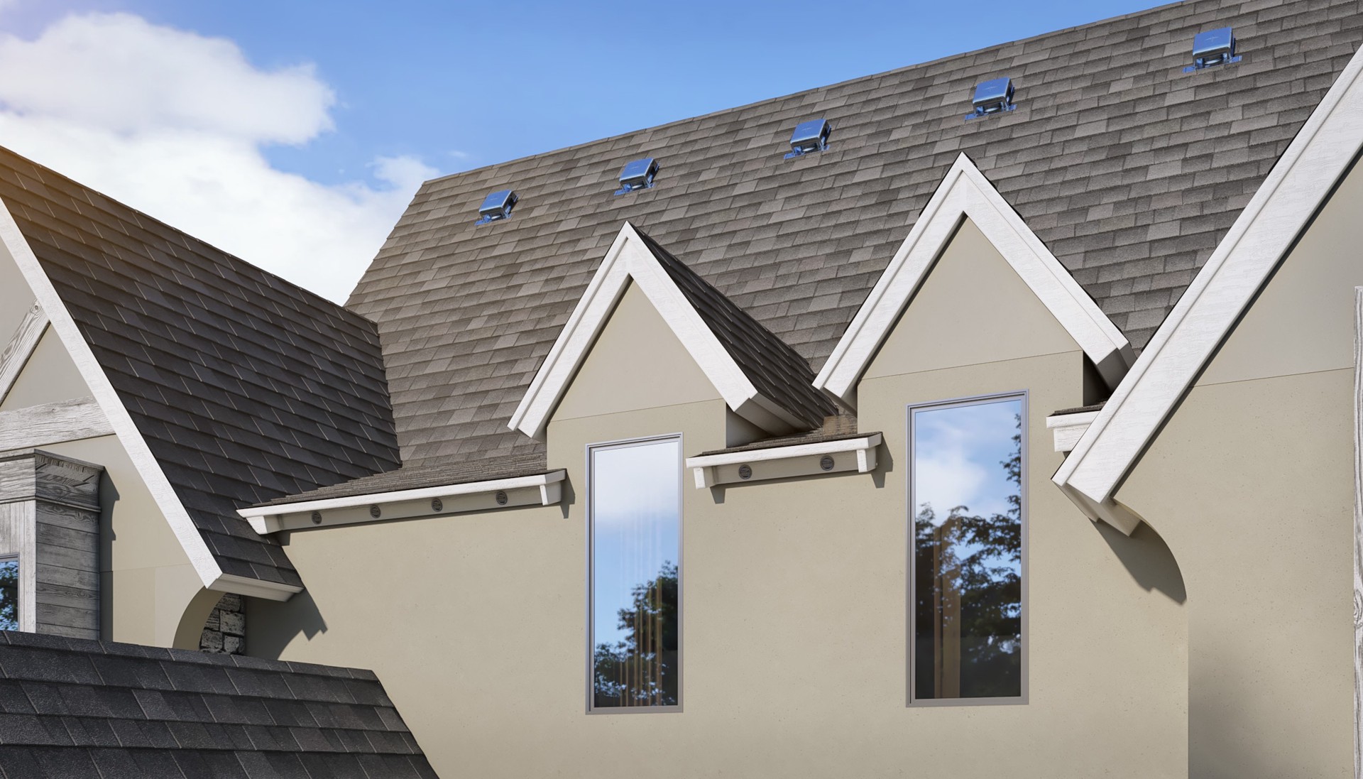 slide 6 of 6, Gibraltar Building Products 3.4-in x 3.4-in Silver Aluminum Soffit Vent, 1 ct