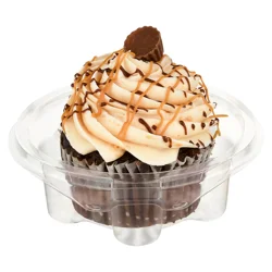Bakery Chocolate Peanut Butter Jumbo Cupcake Single Serve