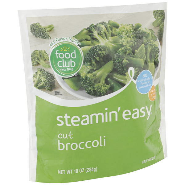 slide 1 of 1, Food Club Steamin' Easy, Cut Broccoli, 1 ct