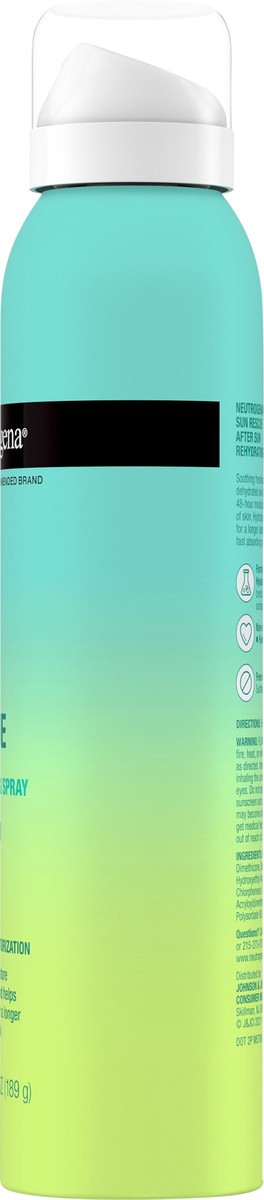 slide 5 of 7, Neutrogena Sun Rescue After Sun Rehydrating Spray with Hyaluronic Acid, Vegan and Lightweight 48-Moisturizing Skin and Body Mist, Non-Comedogenic Hydration, 6.7 Oz, 6.7 oz