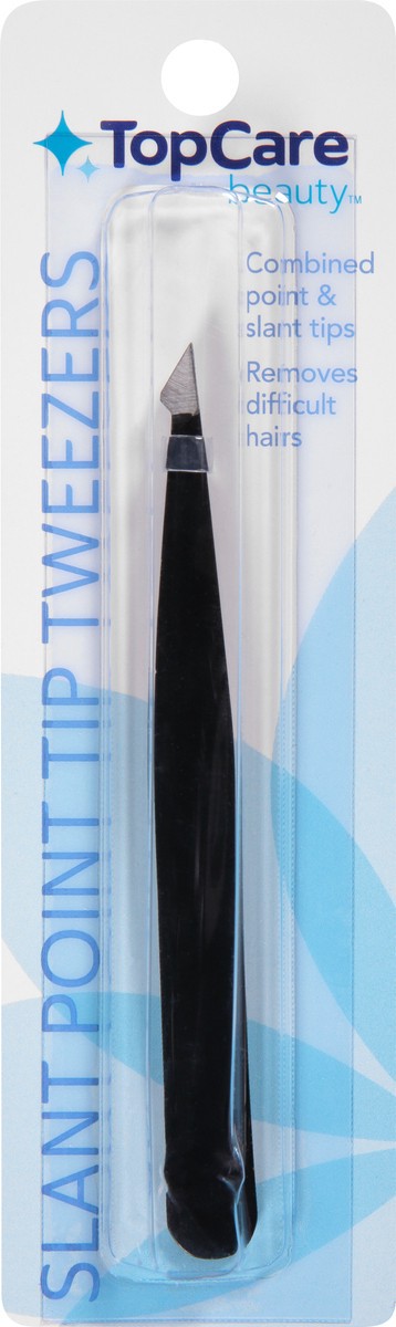 slide 4 of 9, TopCare Beauty Slant Point Tip Tweezer 1 ea, 1 ct