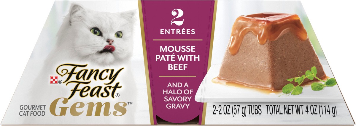 slide 4 of 10, Fancy Feast Gems Beef Mousse, 4 oz