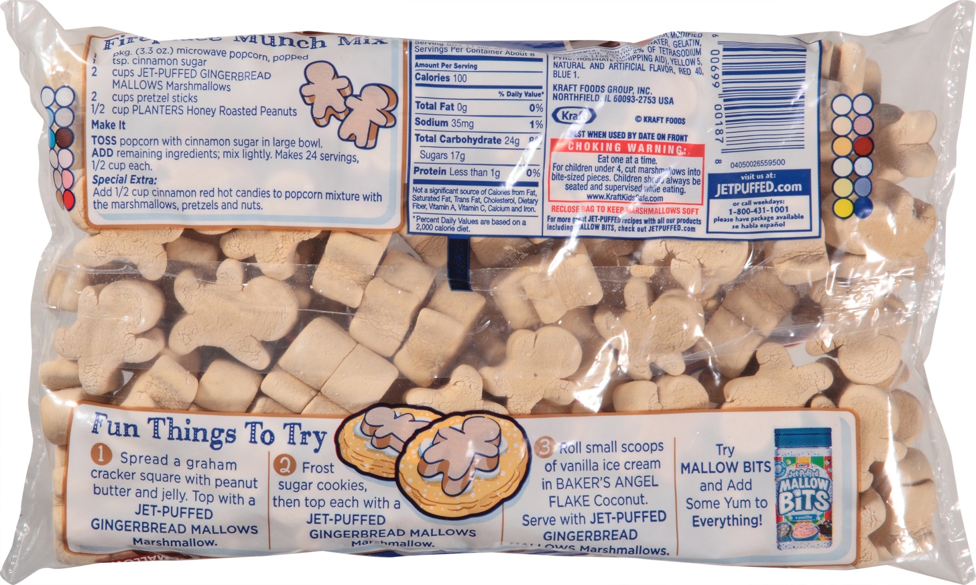 slide 2 of 6, Kraft Jet Puffed Gingerbread Mallows, 8 oz