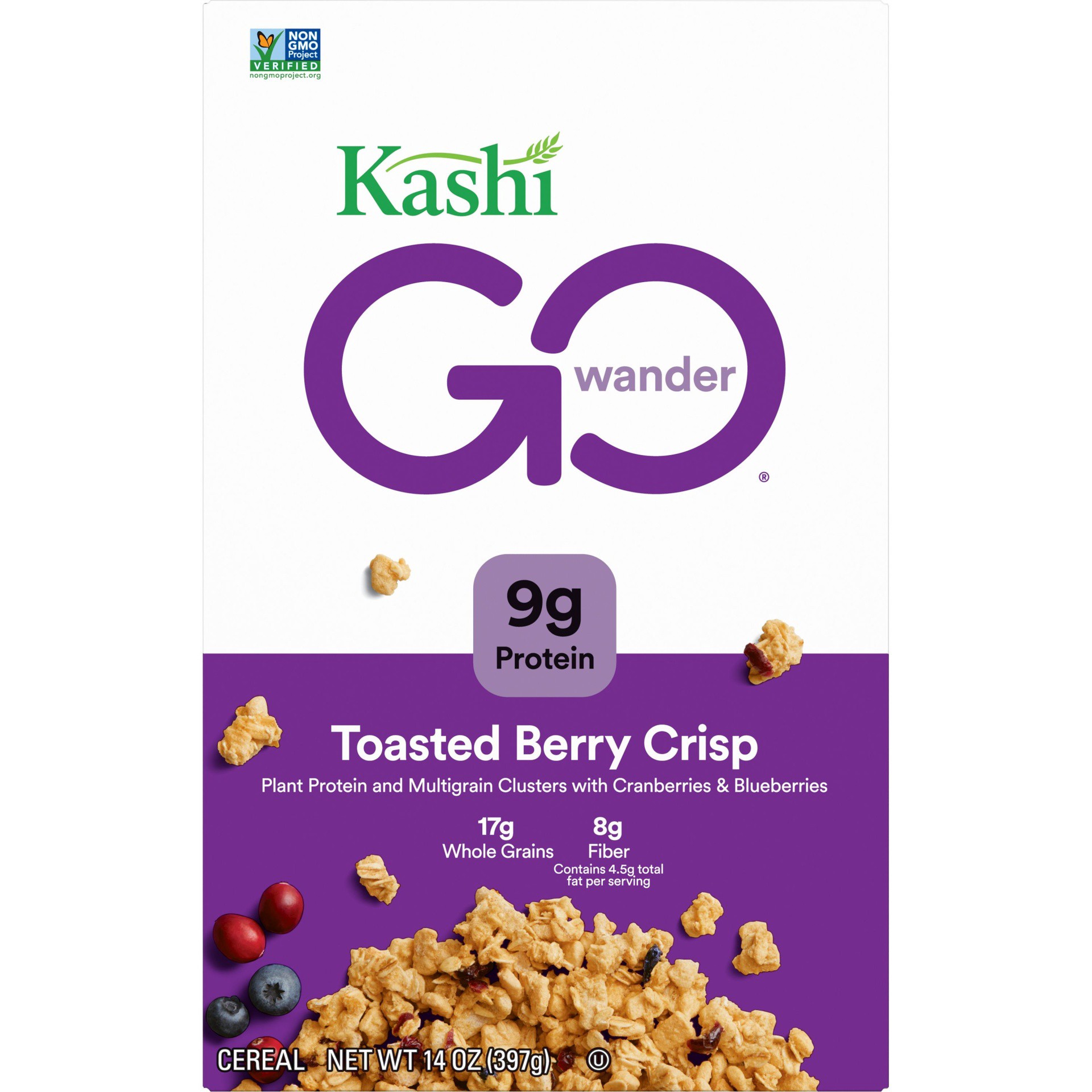 slide 5 of 7, Kashi Cereal, Toasted Berry Crumble, 15 oz