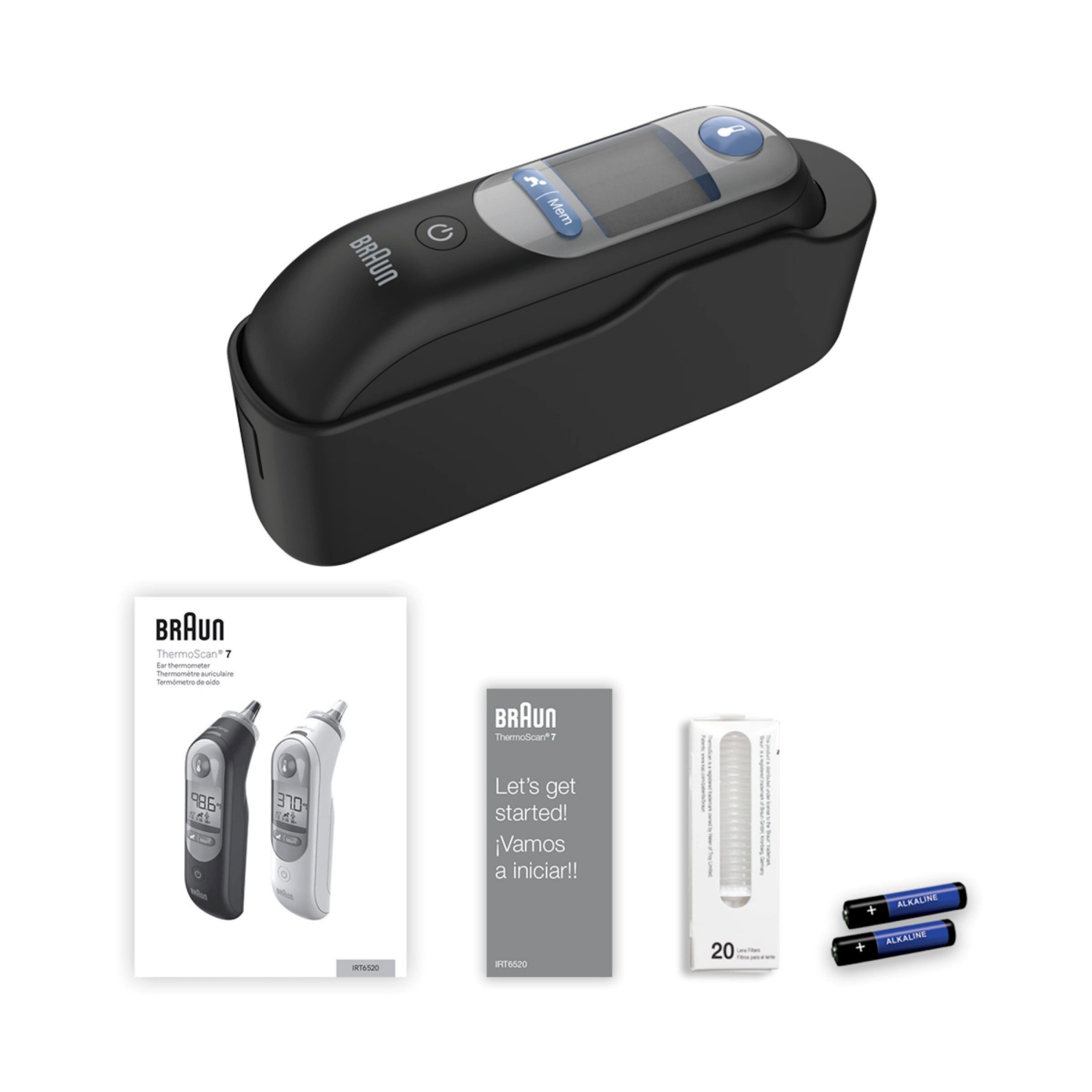 slide 7 of 7, Braun ThermoScan 7 Ear Thermometer, Black, 1 ct