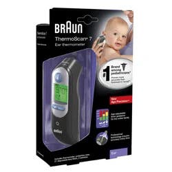 Braun ThermoScan 7 Ear Thermometer, Black