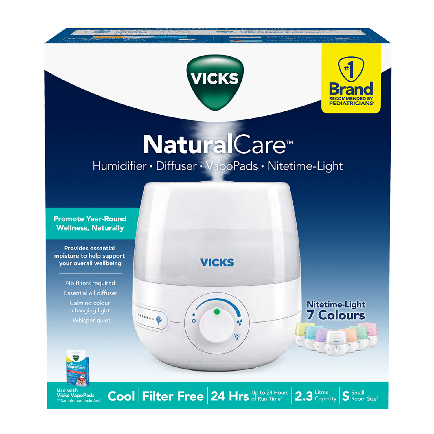 slide 4 of 4, Vicks NaturalCare Cool Mist Ultrasonic, 0.6 gal