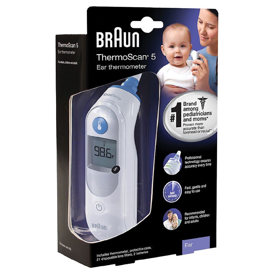 slide 2 of 2, Thermoscan Ear Thermometer with ExacTemp Technology, 1 ct