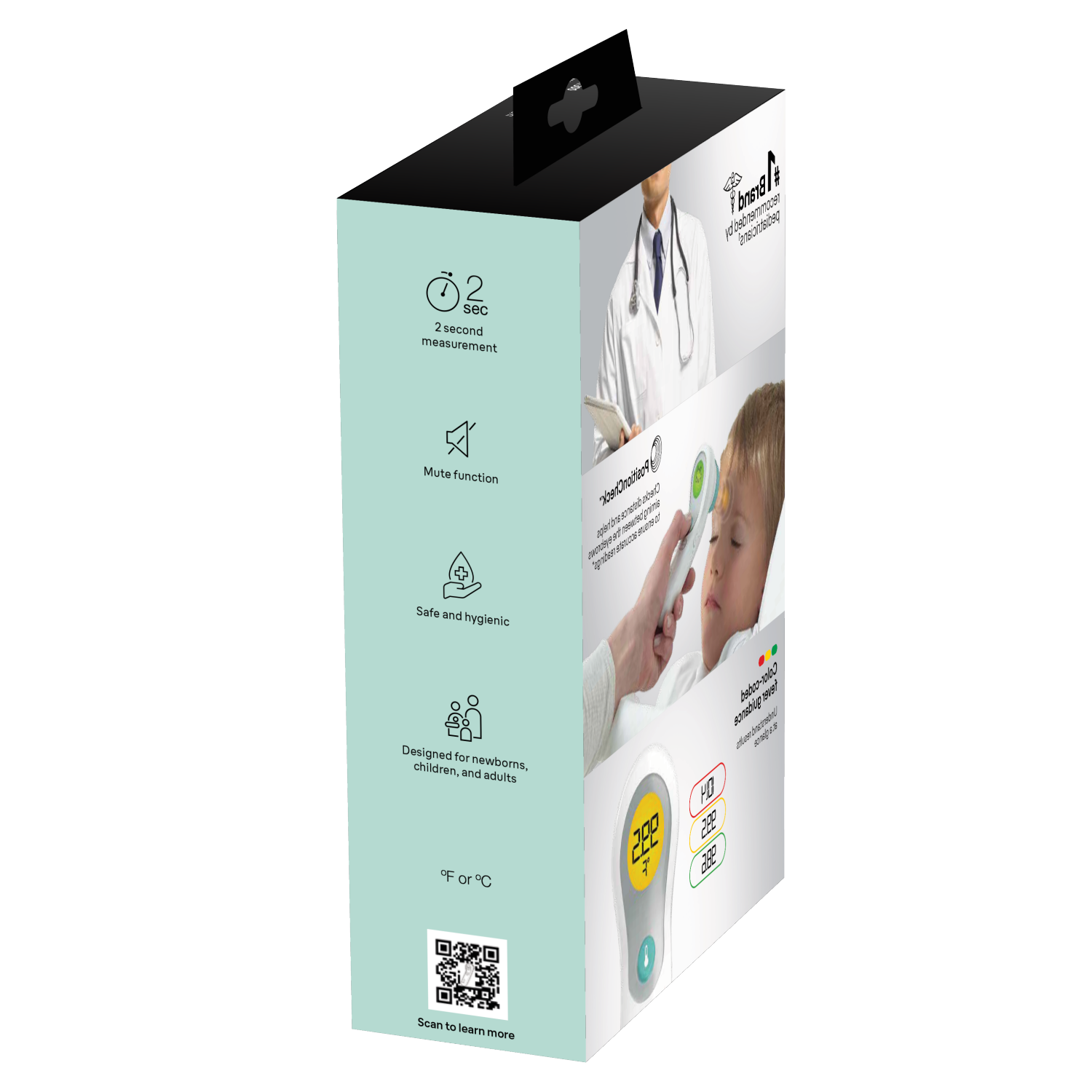 slide 3 of 4, Braun ThermoScan No Touch + Forehead Thermometer, 1 ct