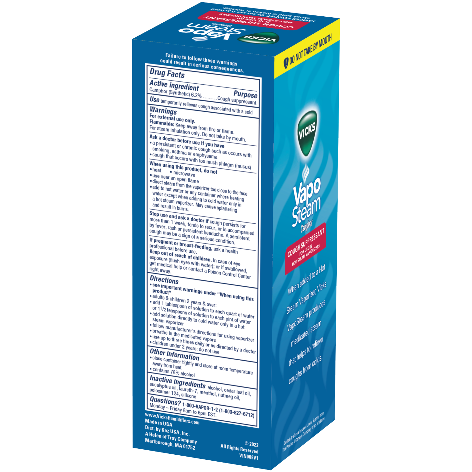 slide 2 of 6, Vicks VapoSteam Camphor Cough Suppressant 8 fl oz, 8 fl oz