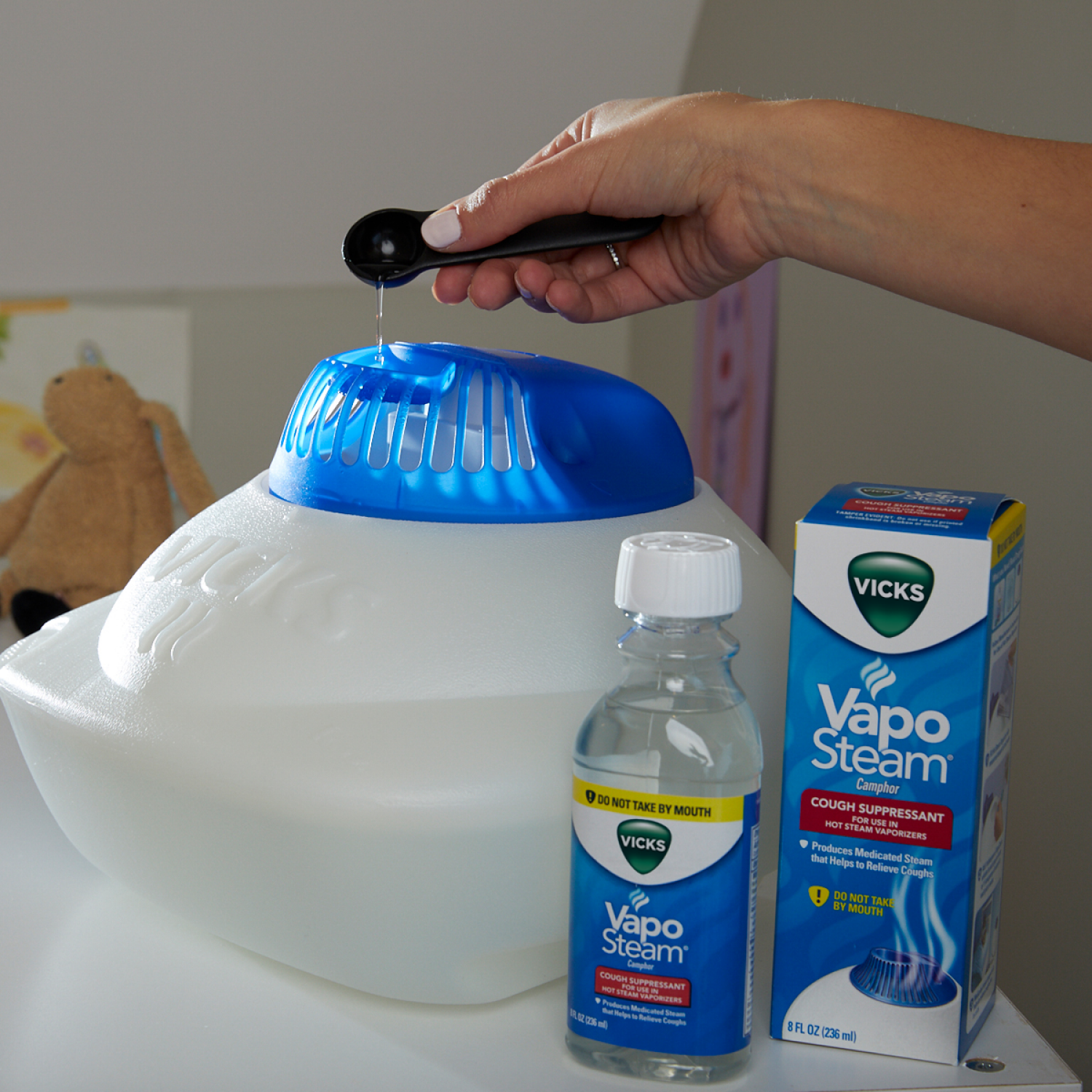 slide 6 of 6, Vicks VapoSteam Camphor Cough Suppressant 8 fl oz, 8 fl oz