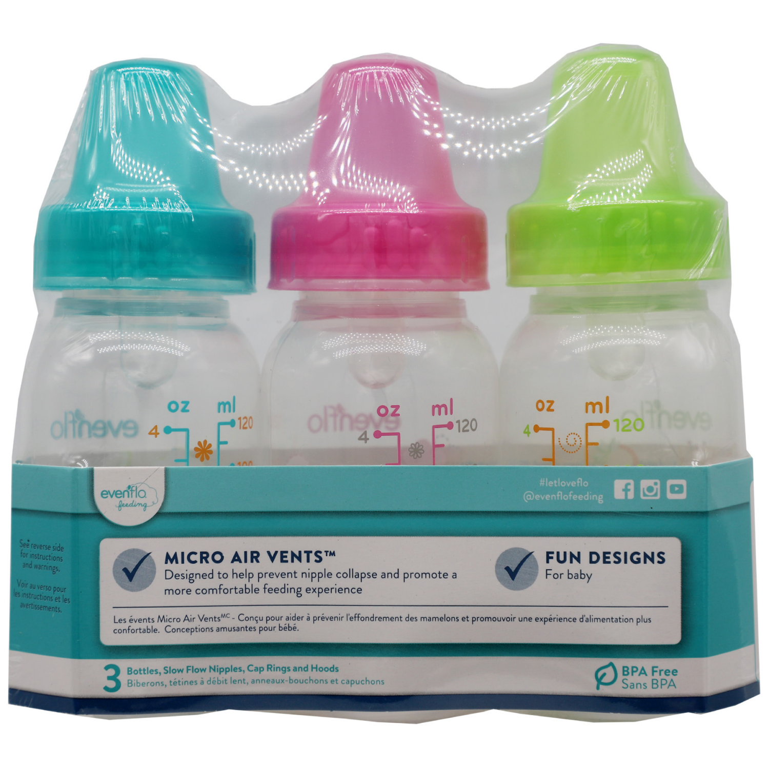 slide 2 of 2, Evenflo Zoo Friends Bottles, 4 oz