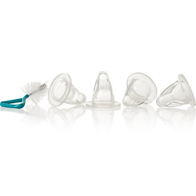 slide 1 of 1, Evenflo Zoo Friends Anatomic Nipple X-Cut with Brush, 4 ct