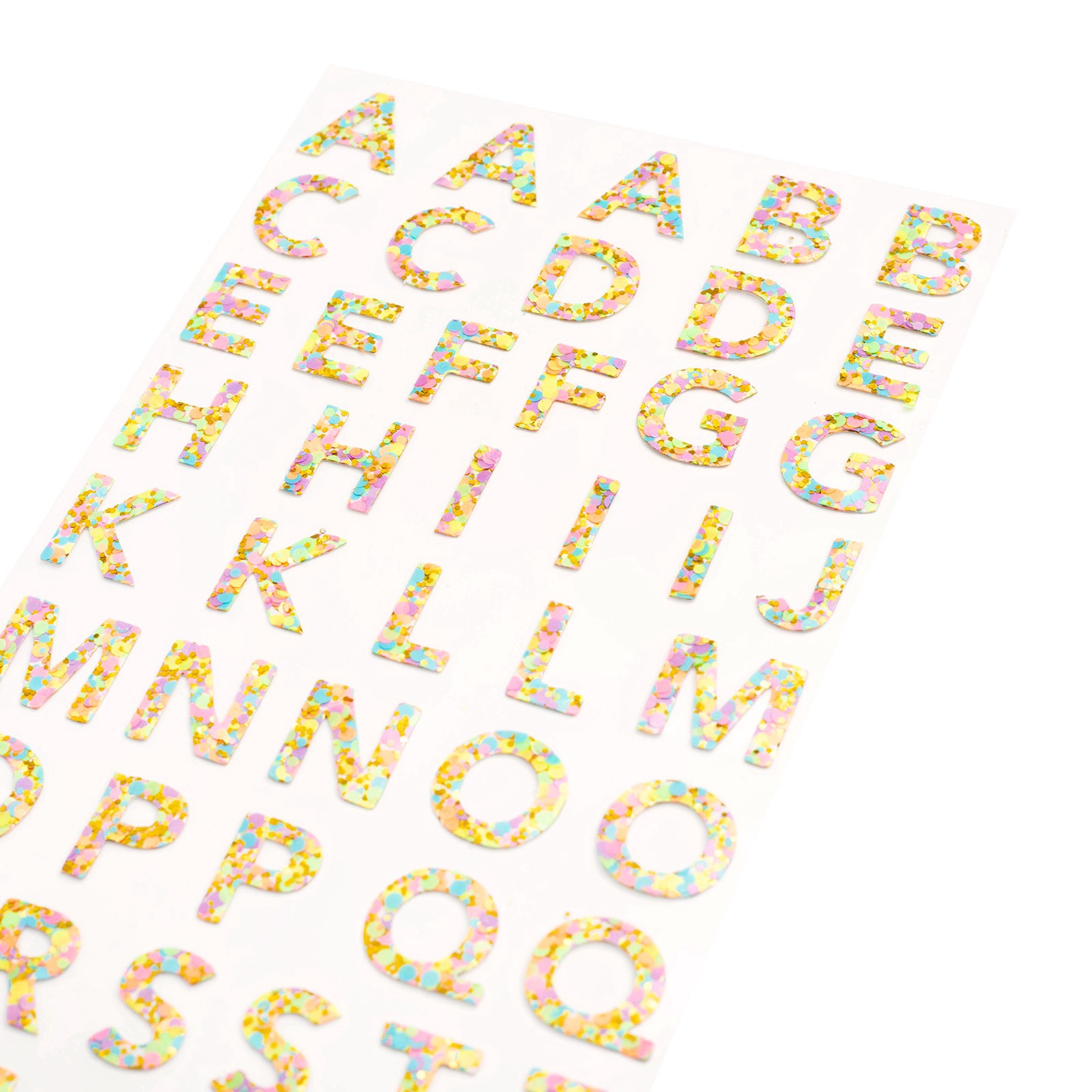 slide 3 of 3, Bright Confetti Alphabet Stickers By Recollections, 5.75 in x 13.25 in