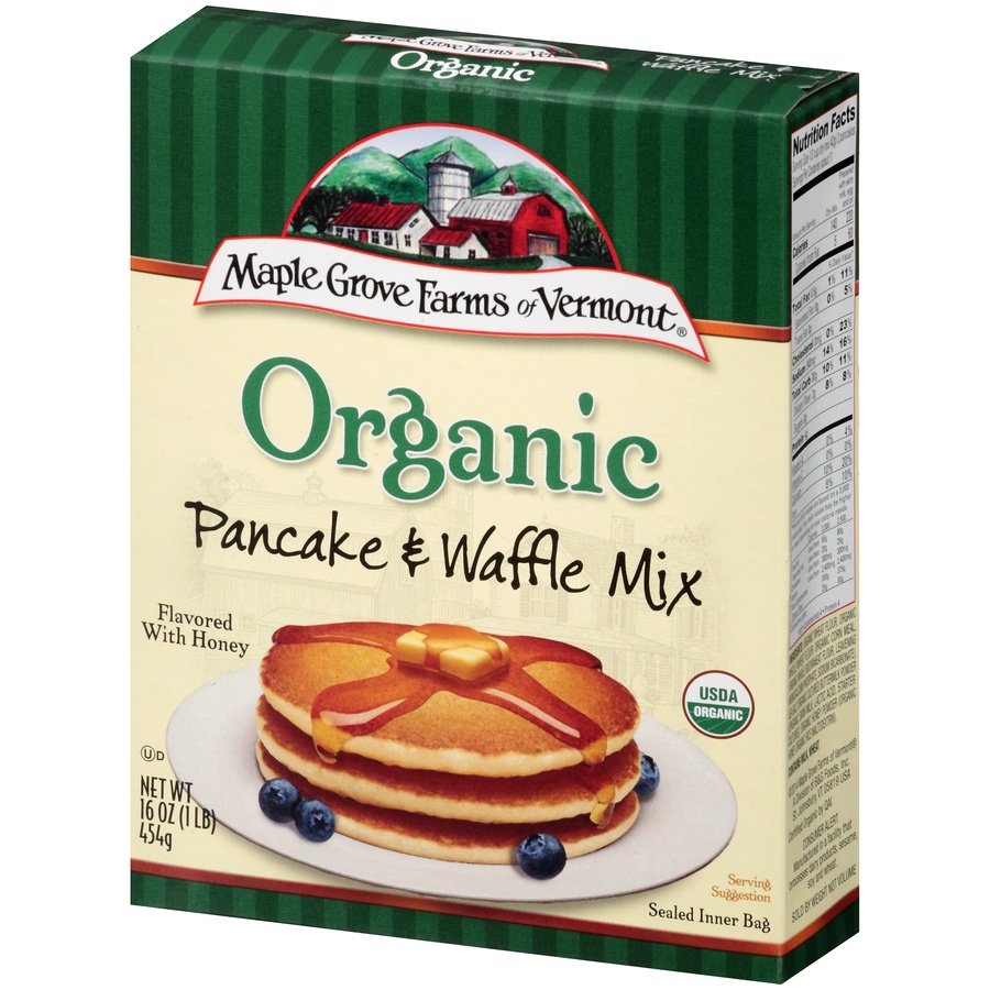 slide 4 of 8, Maple Grove Farms Of Vermont Organic Buttermilk Pancake & Waffle Mix, 16 oz