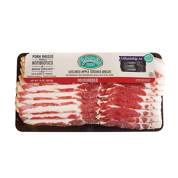 slide 1 of 1, Pederson's Applewood Smoked Uncured Bacon-Non Gmo, 1 ct