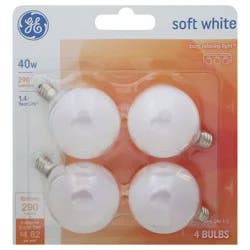 GE Soft White 40 Watts Light Bulbs 4 ea