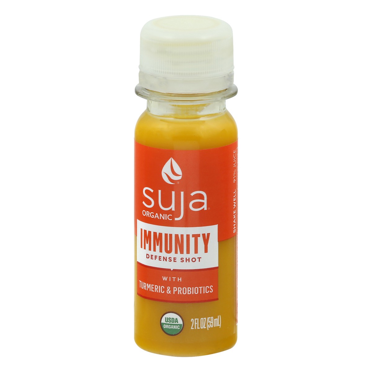 slide 6 of 8, Suja Organic Immunity Defense Shot Turmeric & Probiotics, 2 oz., 2 fl oz