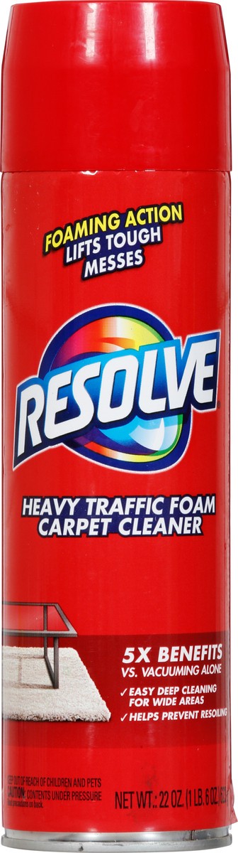  Resolve High Traffic Carpet Foam, 22 oz Can, Cleans