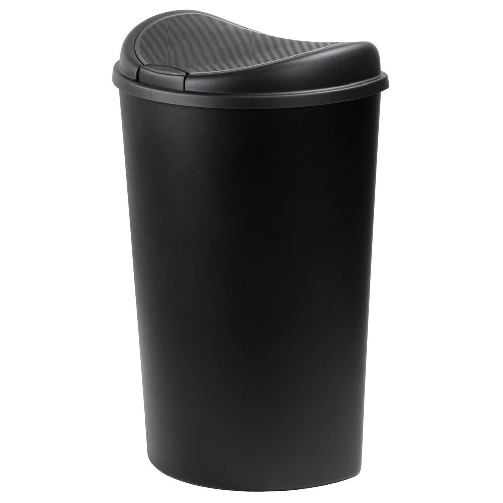 slide 3 of 4, Hefty Wastebasket Black, 55 qt