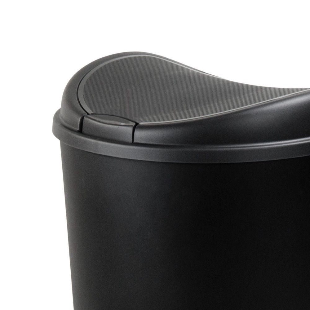 slide 4 of 4, Hefty Wastebasket Black, 55 qt