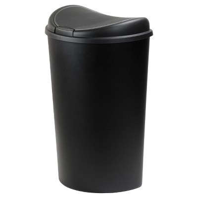 slide 1 of 4, Hefty Wastebasket Black, 55 qt