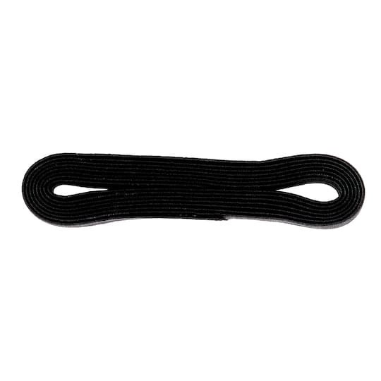 slide 1 of 3, 1/2" Black Braided Elastic By Loops & Threads, 1/2 in x 1.5 yd