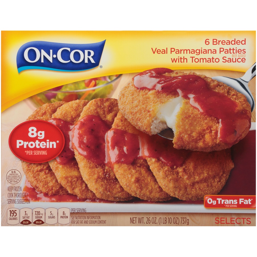 Oncor Breaded Veal Parmagiana with Tomato Sauce, Family Size 26 oz Shipt
