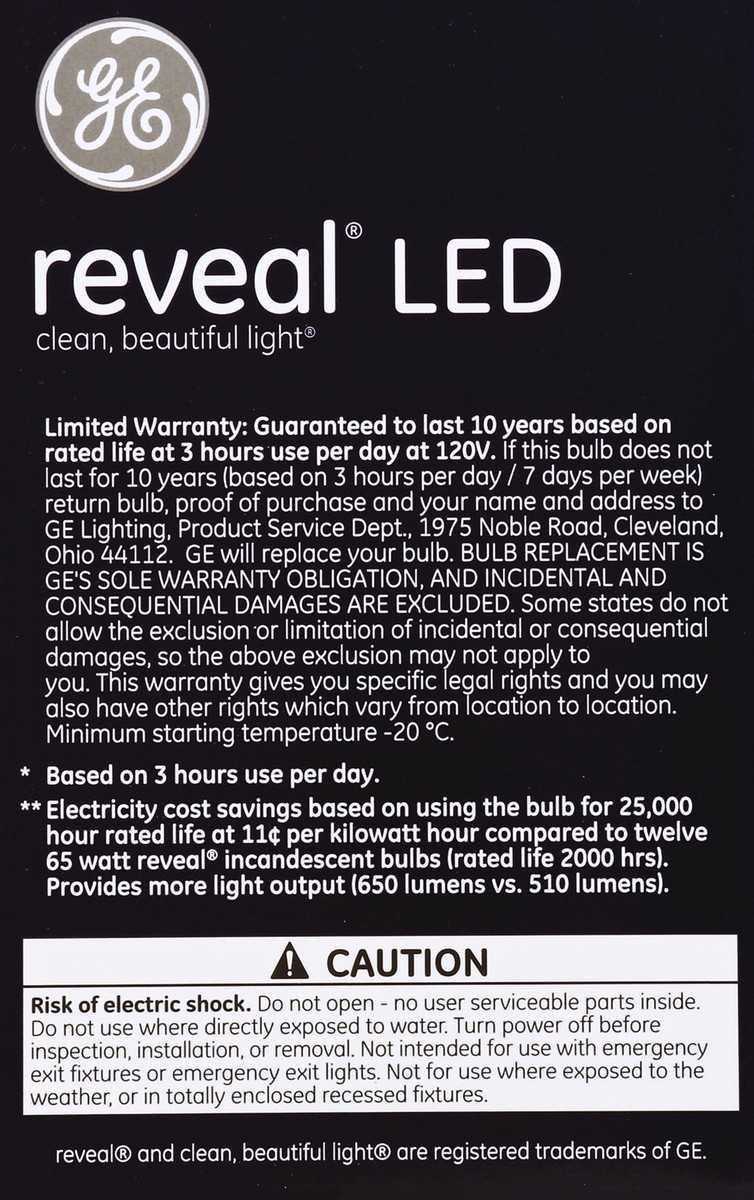slide 2 of 5, Ge Lighting Ge Light Bulb, Led, 10 Watts, 1 ct