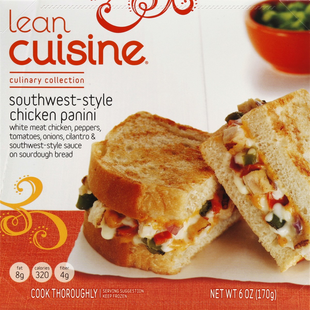 slide 4 of 4, Lean Cuisine Culinary Collection Chicken Panini, Southwest-Style, 6 oz