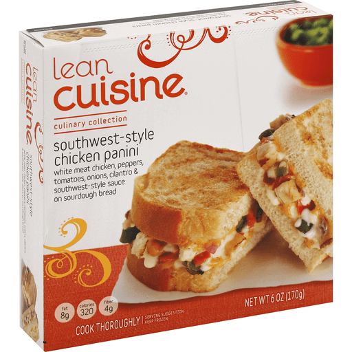 slide 1 of 4, Lean Cuisine Culinary Collection Chicken Panini, Southwest-Style, 6 oz