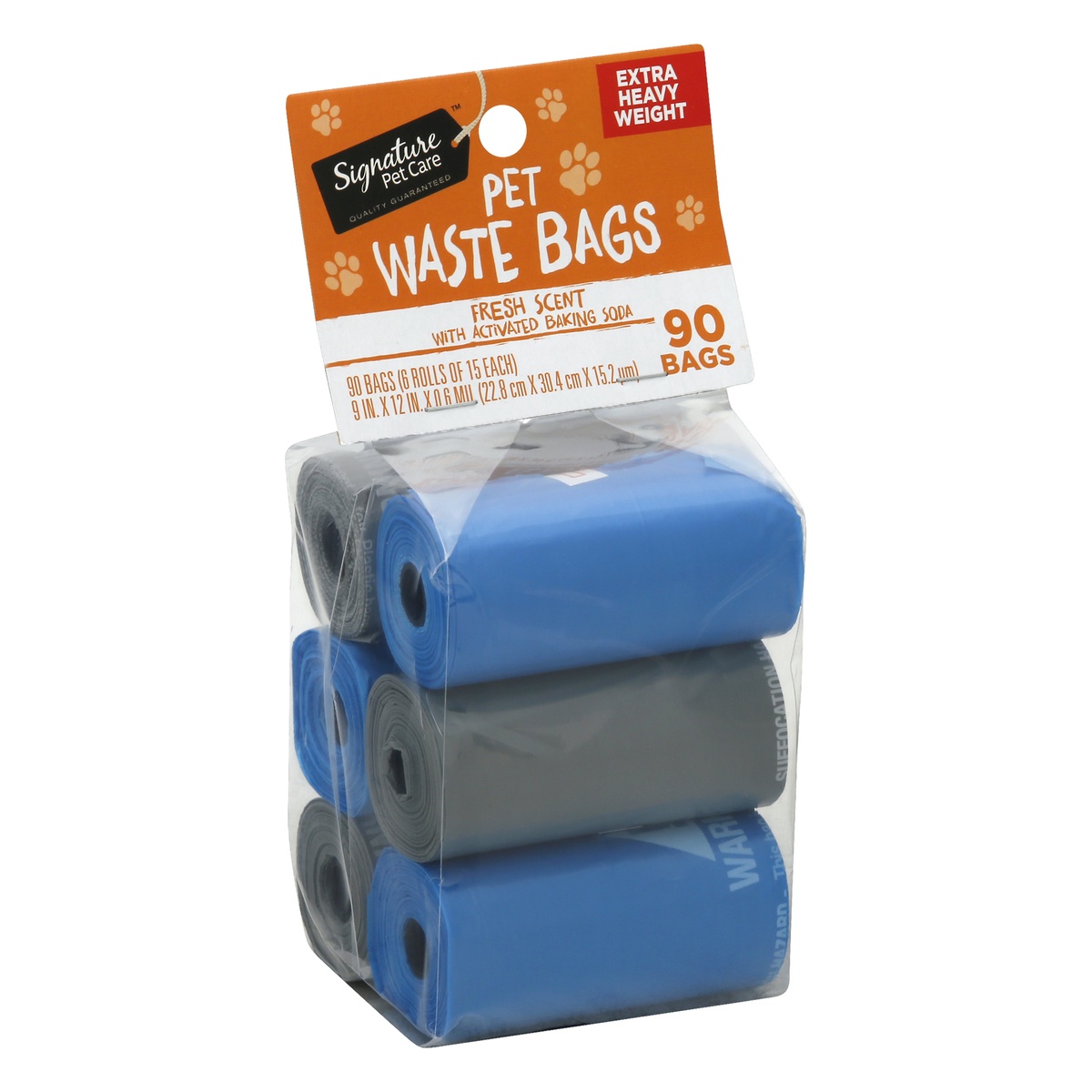 slide 2 of 9, Signature Pet Care Fresh Scent Pet Waste Bag 6.0 ea, 