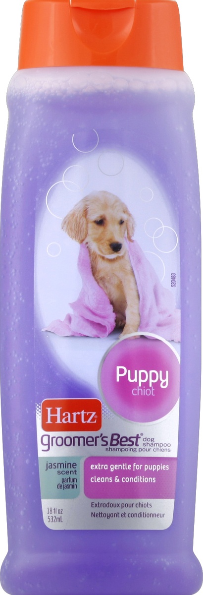 slide 2 of 2, Hartz Groomer's Best Extra Gentle Puppy Tearless Jasmine Scent Dog Shampoo 18 fl oz, 18 fl oz