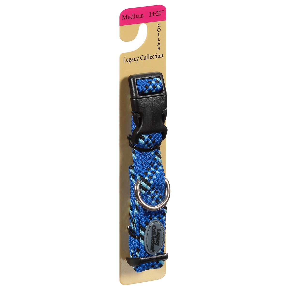 slide 7 of 9, Legacy Collection Medium Blue Flat Braided Collar 1 ea, 1 ct