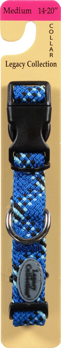 slide 5 of 9, Legacy Collection Medium Blue Flat Braided Collar 1 ea, 1 ct