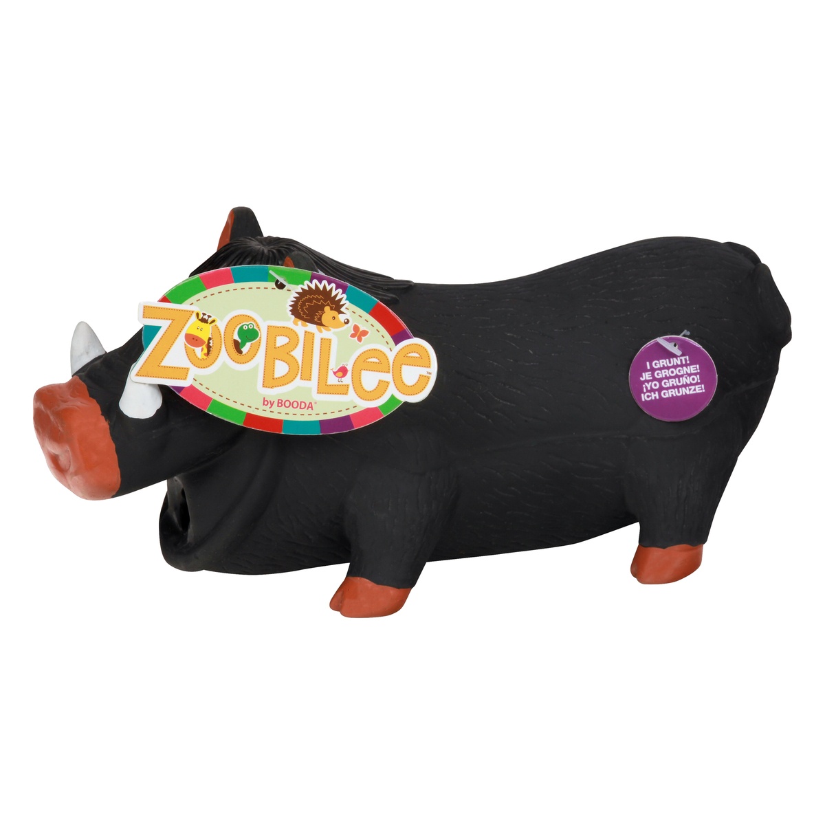 slide 2 of 9, Zoobilee Latex Warthog Toy 1 ea, 