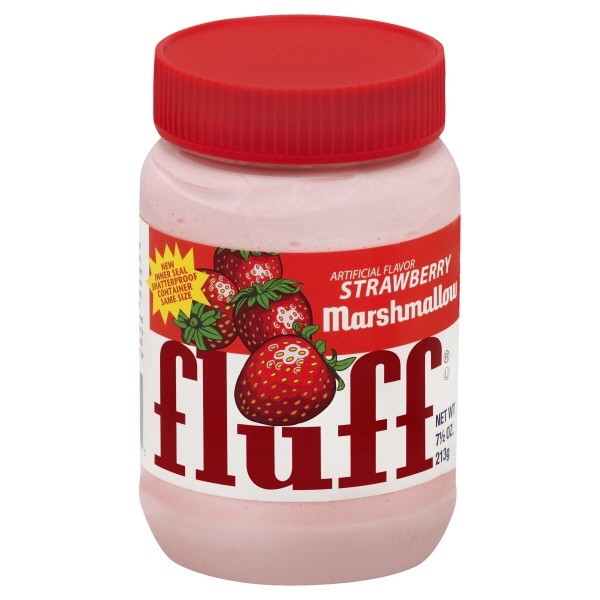 slide 1 of 2, Fluff Marshmallow - Strawberry, 7.5 oz