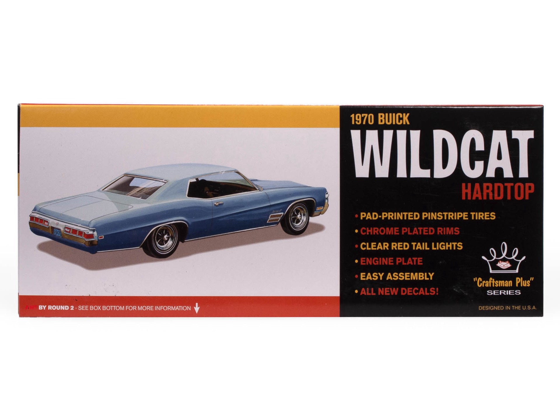 slide 2 of 4, Amt 1970 Buick Wildcat Hardtop 1:25 Scale Model Kit, built size: 9 in