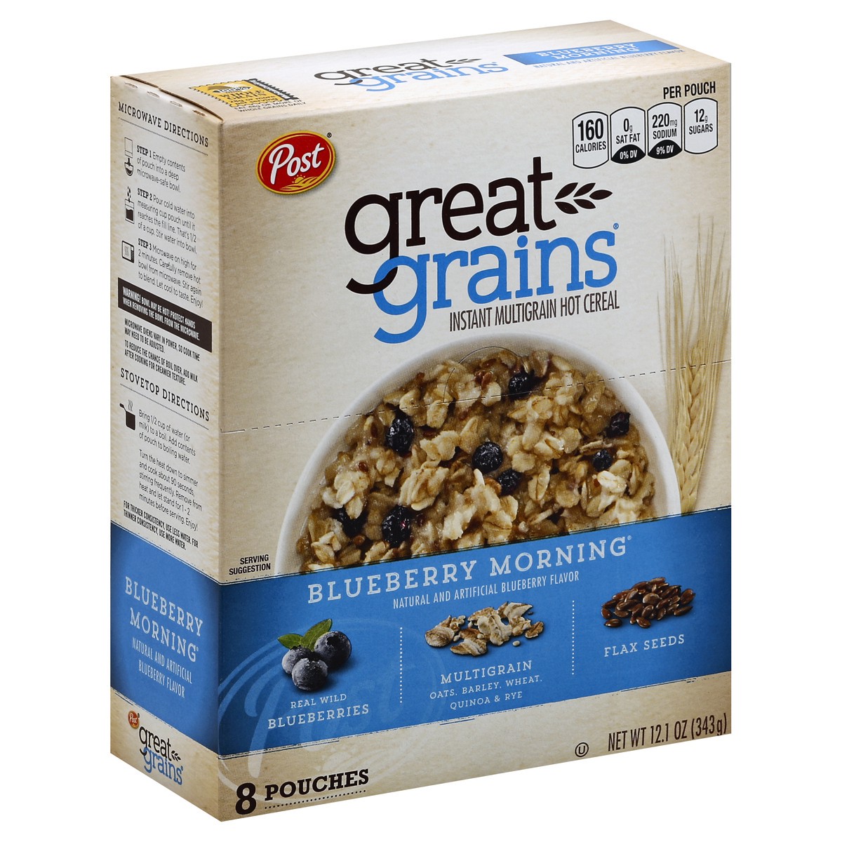 slide 4 of 5, Great Grains Hot Cereal 8 ea, 8 ct