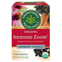 Traditional Medicinals Organic Immune Zoom Elderberry Echinacea Tea