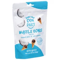 Just the Fun Part Bite-Sized Coconut Flakes & Milk Chocolate Waffle Cones Bite-Sized 4.23 oz