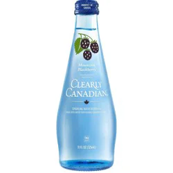 Clearly Canadian Mountain Blackberry Sparkling Water Beverage 11 Fl Oz Bottle