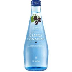 Clearly Canadian Mountain Blackberry Sparkling Water Beverage 11 Fl Oz Bottle