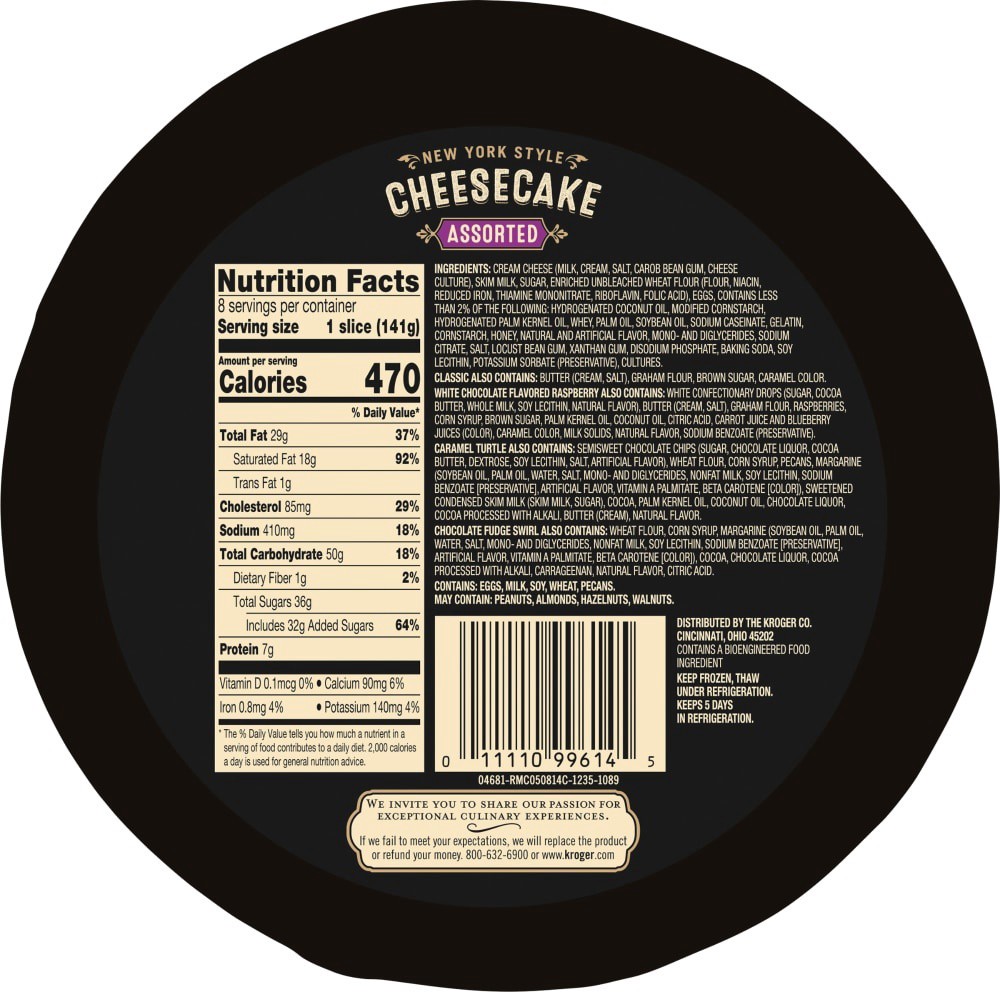 slide 2 of 3, Private Selection Assorted New York Style Cheesecake, 40 oz