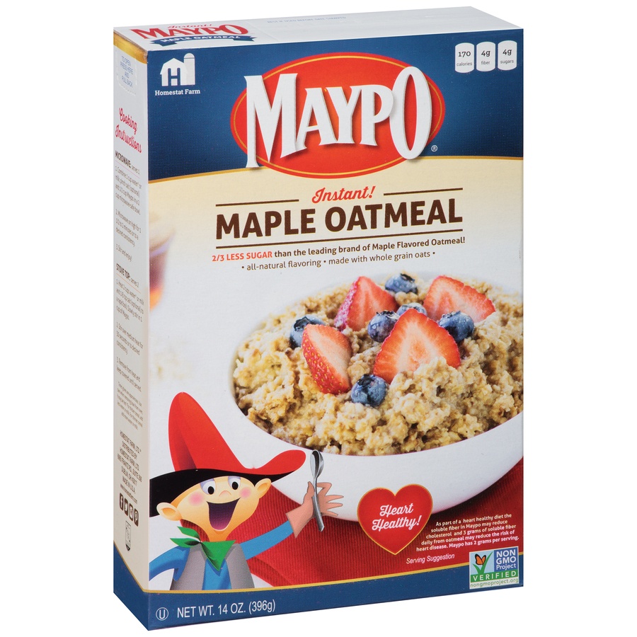 slide 3 of 8, Maypo Instant! Maple Oatmeal, 14 oz