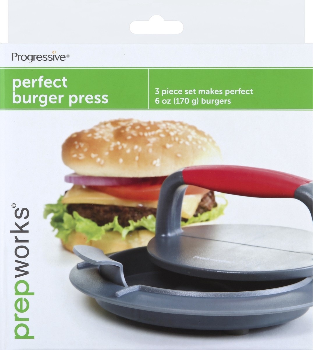 slide 3 of 4, Prepworks Progressive Perfect Burger Press, 3 pc